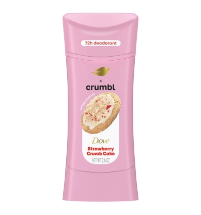 Dove Crumbl Deodorant Stick Strawberry Crumb Cake