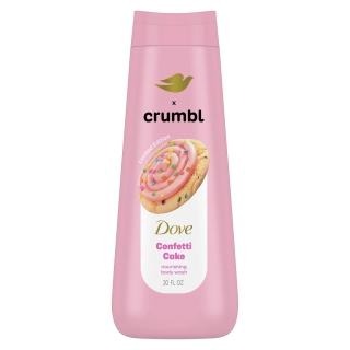 Dove Crumbl Moisturizing Liquid Body Wash Confetti Cake