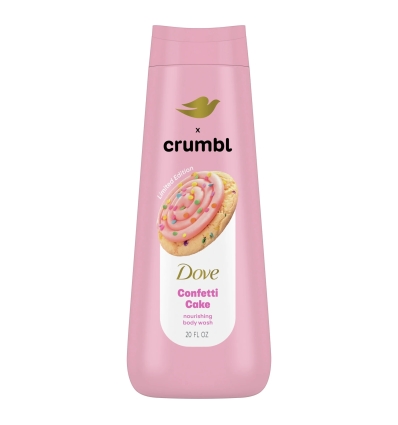 Dove Crumbl Moisturizing Liquid Body Wash Confetti Cake