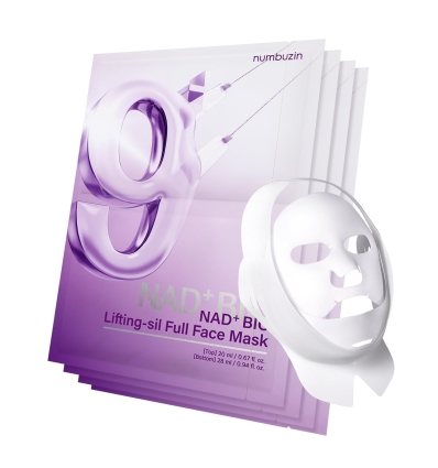 Numbuzin - No. 9 NAD Bio Lifting-Sil Full Face Mask Pack (4 pzs + Lifting Band)